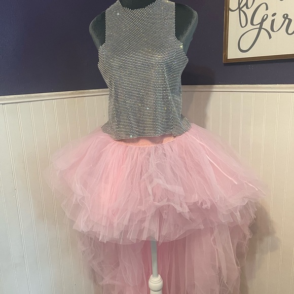 SUGAR THRILLZ Pink Tulle Skirt SZ LARGE DOLLSKILL NEW WOMEN’S SKIRT #209 - Picture 10 of 12